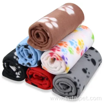 Puppy Paw Prints Fleece Blankets Pack of 6